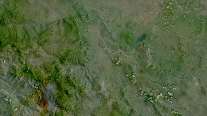 Monseñor Nouel, Dominican Republic - outlined. Satellite