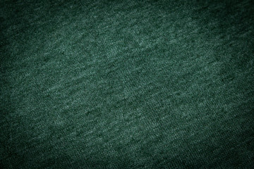 Green fabric texture background. Greeting card sample backgroung. Natural texture