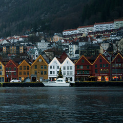 Wzgórza w Bergen, Norwegia © Borys