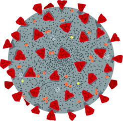 Coronavirus illustration, COVID-19 or 2019-nCoV 