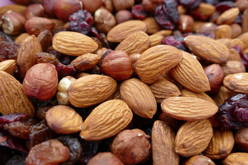 roasted dried almonds  close-up nuts crispy almonds 