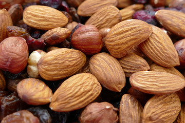 roasted dried almonds  close-up nuts crispy almonds 