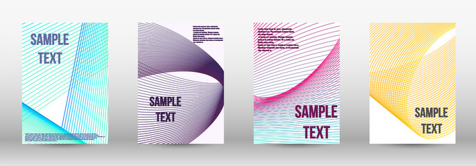 Geometric template with lines 