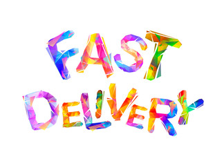Fast delivery. Word of triangular letters