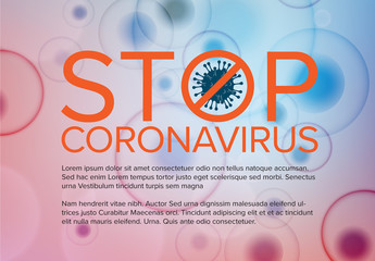 Coronavirus Informational Banner Layout 