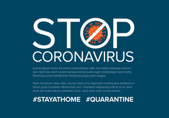 Coronavirus Informational Banner Layout 
