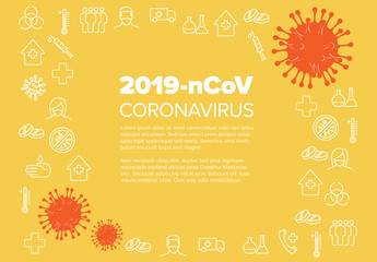Coronavirus Informational Banner Layout 