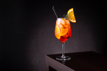 Cocktail on a bar counter