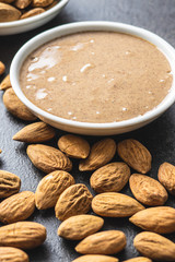 Almond spread. Almonds and butter.