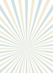 Sunlight rays background. powder blue and beige color burst background.