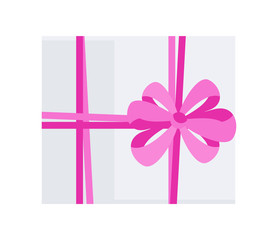 Bright fun holiday gift boxes. Element for cards for birthday.