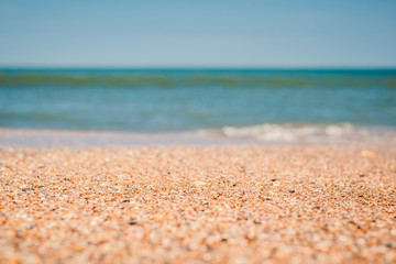 Fototapeta na wymiar Shelly Sand on Beach