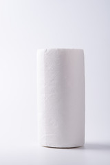 Roll Of Toilet Paper Isolated On White Background
