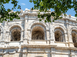 Fototapeta premium Arles Amphitheatre, an ancient Roman arena and UNESCO World Heritage Site.
