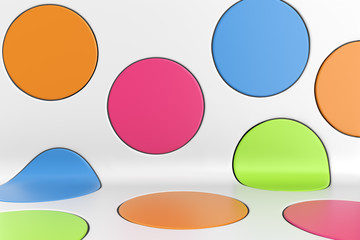 Colorful Spots Abstract Design Background