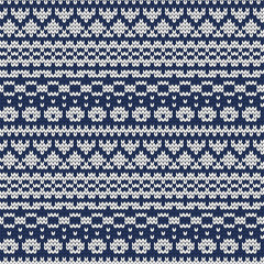 Seamless abstract fair isle knitted pattern