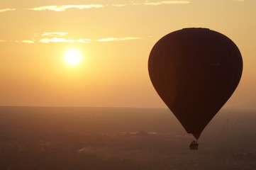 hot air balloon in the sky