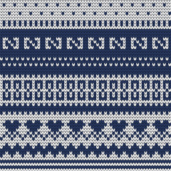 Knitted seamless decorative abstract pattern