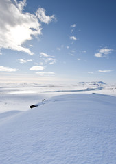 A beautiful Winter in South Iceland during the arctic days. Tourism in Iceland leads to visit the country all year round. Awesome Scandinavia