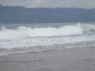 Beautiful beach with nature background. Good place to spent a holiday.