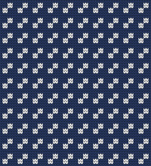 Vector small knitted geometric pattern