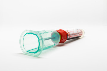 COVID- 19. Corona virus disease. Blood test. Stop dangerous Chinese virus COVID-19.Laboratory sample of blood testing for diagnosis new Corona virus infection.