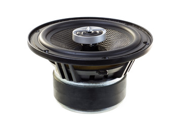 car Acoustic speaker isolated on white background
