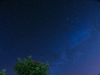 Fototapeta na wymiar Sky full of stars at night
