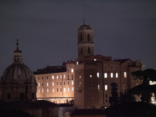 Fototapeta na wymiar Rome at night