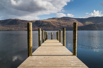 Long jetty on Derwent Water