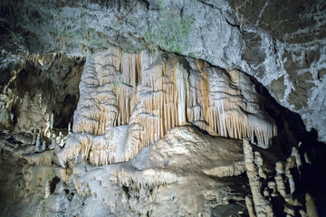 Inside Postojna cave in Slovenia