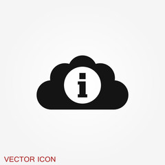 Obraz premium Information icon, vector symbol used for assistance and tourism