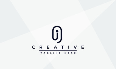 Abstract monogram letter J logo icon design template. Minimalist J JJ creative initial based vector template.