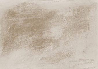 Aquarelle abstract background, textured surface. Soft coffee and milk colour, hand drawn