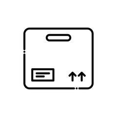 Delivery Package Vector Icon Line  style illustration.