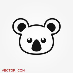 Koala bear icon animal symbol, logo, symbol
