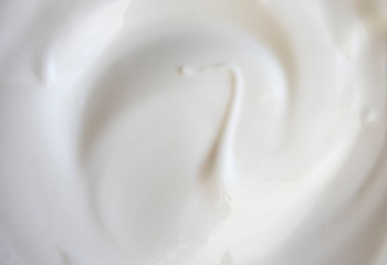 sour cream texture background, thick cream, horizontal surface.