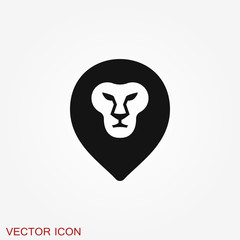 Lion vector icon. Key ideas is business, design, branding