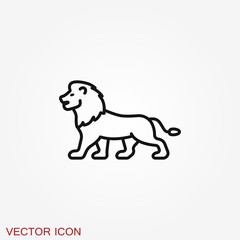 Lion vector icon. Key ideas is business, design, branding