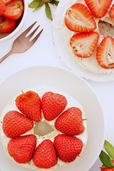 Strawberry cream cheese bagels