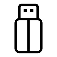 USB flash drive icon. Memory stick symbol. Storage concept.