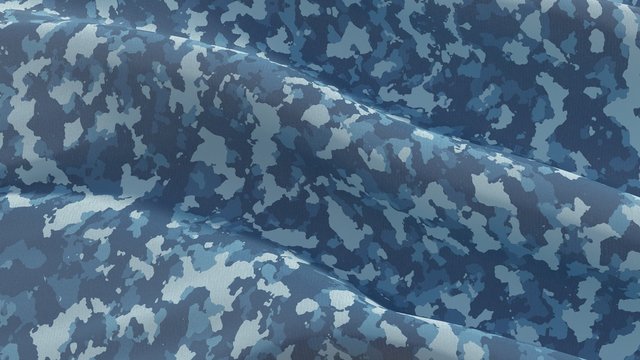 Military war khaki background camouflage fabric texture 3D illustration.