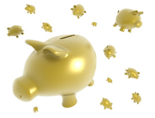 Abstract business illustration, original 3d rendering