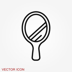 Mirror icon isolated on background. Design for banner, logo.