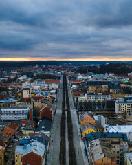 Freedom Avenue In Kaunas