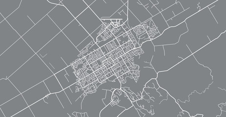 Urban vector city map of Palmerston North, New Zealand