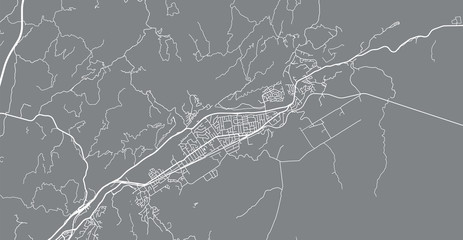 Urban vector city map of Upper Hutt, New Zealand