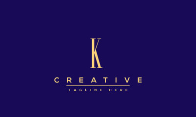 Abstract Monogram letter K Logo design concept. Minimalist k kk creative initial based Vector icon template. Graphic Alphabet Symbol for Corporate Business Company Identity.