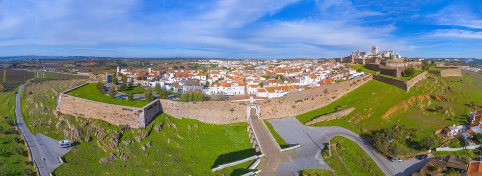 Panoramic shot of the Estremoz, Portugal