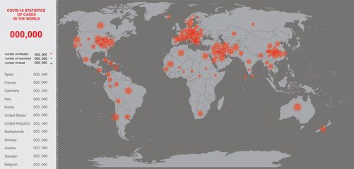 pandemic coronavirus map of the world